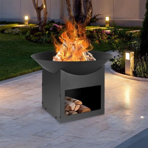 Palenisko do Ogrodu Kociołka Grilla Ogrodowe Metalowe AMBIANCE 56 x 41 cm