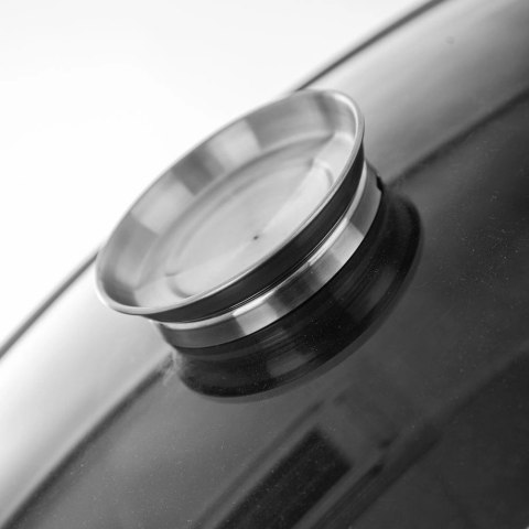 Patelnia do grillowania granitowa z pokrywką głęboka GRANDE 43x28x6 cm