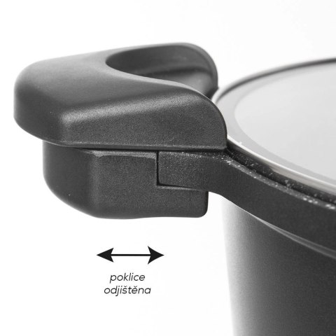 Garnek Ciśnieniowy Szybkowar Granitowy Indukcja Gaz ORION 26 cm 5,5 L