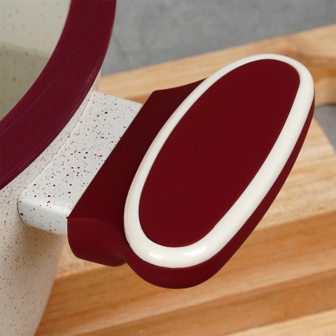 Garnek Granitowy ze Szklaną Pokrywką Gaz Indukcja NAVA 26 cm 5,2 L