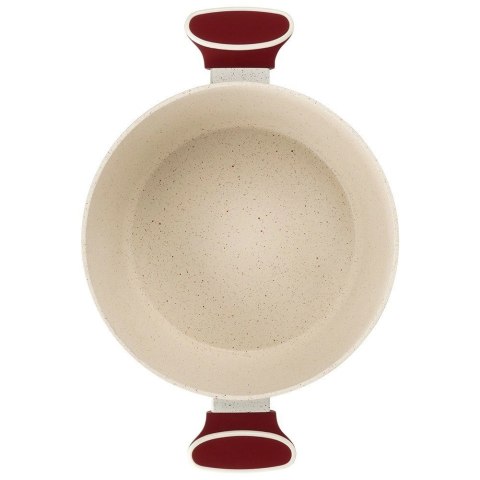 Garnek Granitowy ze Szklaną Pokrywką Gaz Indukcja NAVA 26 cm 5,2 L