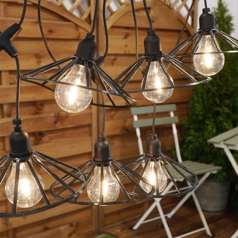Girlanda Ogrodowa Żarówki Lampki Świąteczne VILDE LED 5,5 m 6 szt.