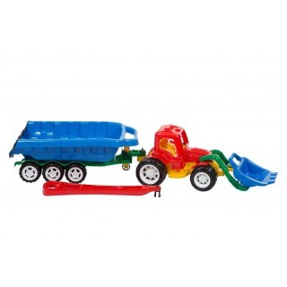 Spychacz z przyczepą+rączka LESZKO