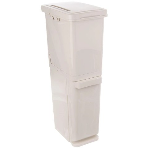 Kosz do Segregacji Śmieci Odpadów Plastikowy 2- Poziomowy ORION 2 x 17,5 l