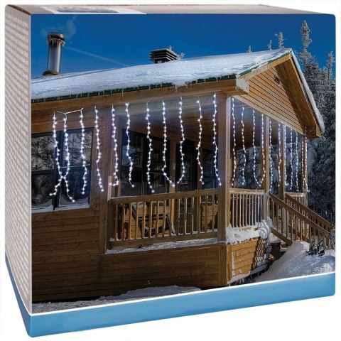 Kurtyna Girlanda Świetlna 220 LED Świąteczna Zewnętrzna Wewnetrzna VILDE 2m