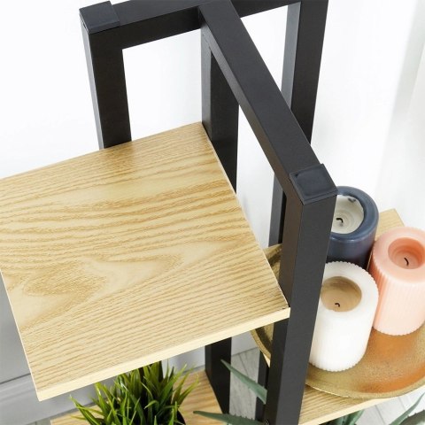 Kwietnik Stojak na Kwiaty 4-Poziomowy Kaskada Metalowy Loft VILDE 93 cm