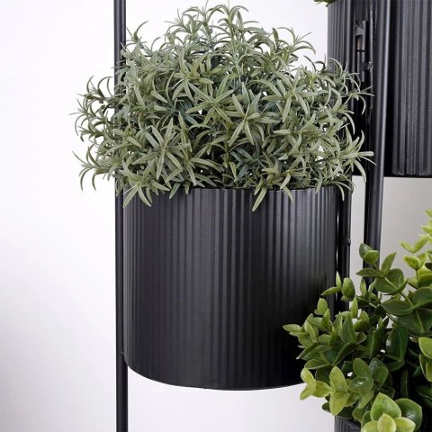 Kwietnik Stojak na Kwiaty Metalowy Kaskada 3-poziomowy VILDE 33x24x57 cm