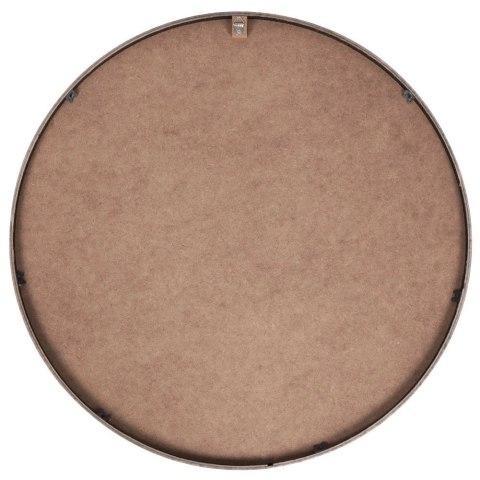 Lustro Ścienne Drewniane Czarne Okrągłe VILDE 50 cm