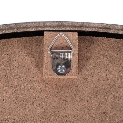 Lustro Ścienne Drewniane Czarne Okrągłe VILDE 50 cm