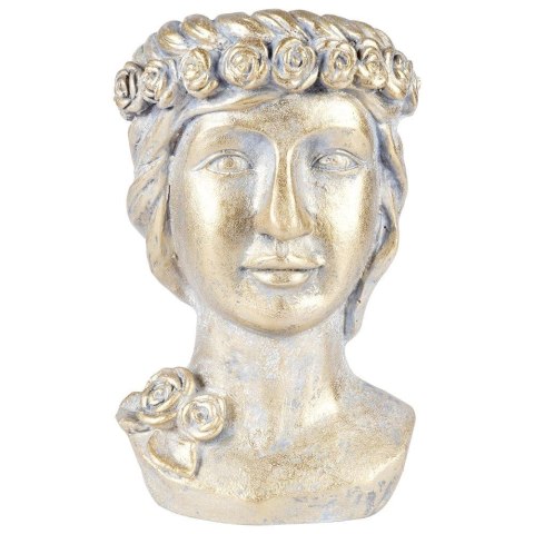 Osłonka na Doniczkę Złota Głowa Ozdobna Dekoracyjna VILDE 33 cm