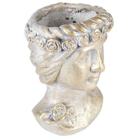 Osłonka na doniczkę złota głowa 33 cm