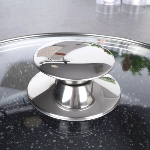 Patelnia Granitowa ze Szklaną Pokrywką Grande 24 cm