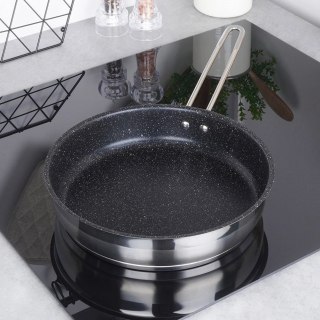 Patelnia Stalowa do Smażenia Nieprzywierająca Trwała GRANDE 26 cm