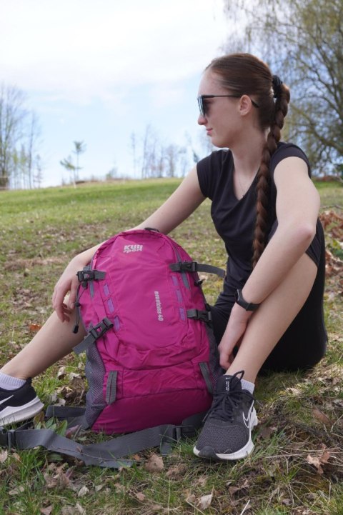 Plecak Turystyczny Sportowy Damski Duży Różowy Solidny KUBISPORT 40 L