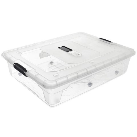 Pojemnik pod łóżko na kółkach niski XXL 50 l