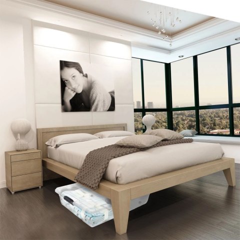 Pojemnik pod łóżko na kółkach niski XXL 50 l