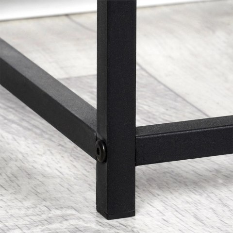 Regał metalowy czarny 70x30,5x85 cm