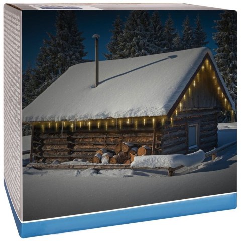 Sople świecące / kurtyna świetlna na balkon taras dom 72 LED 6,9 m