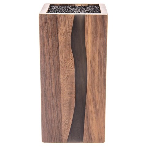 Stojak na Noże Drewniany Ozdobny Dekoracyjny ORION 11 x 23 x 23,5 cm