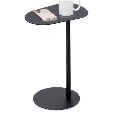 Stolik kawowy metalowy czarny boczny 35x25x53 cm