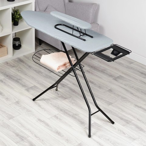 Zestaw Deska Rękawnik do Prasowania Szara Solidna VILDE 140 x 39 x 92 cm