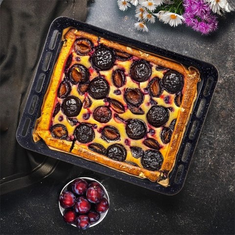 Blacha do Pieczenia Emaliowana 45,5 x 32,5 x 5 cm ORION do Piekarnika