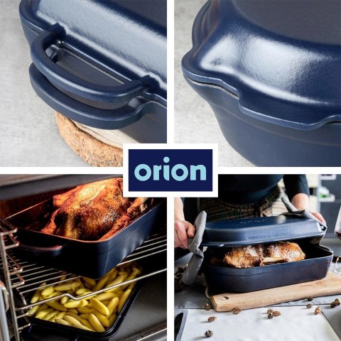 Brytfanna żeliwna emaliowana 2w1 LITINA 4 / 2 l