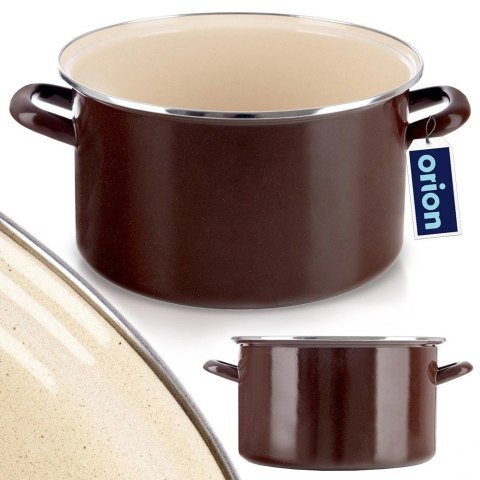 Garnek emaliowany BROWN 30 cm, 10 l