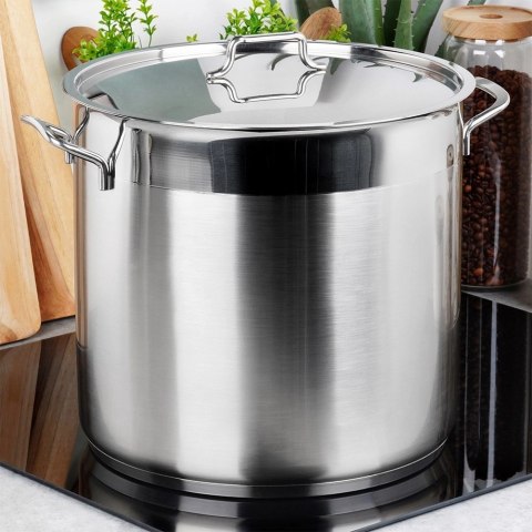 Garnek stalowy z pokrywką ANETT 30 cm, 18 l