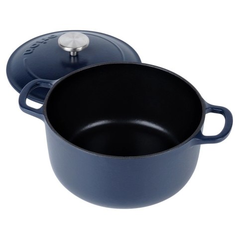 Garnek z pokrywką żeliwny emaliowany LITINA 22 cm, 3,3 l