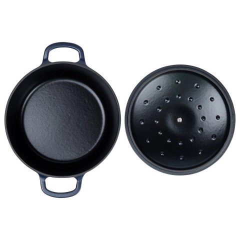 Garnek z pokrywką żeliwny emaliowany LITINA 22 cm, 3,3 l