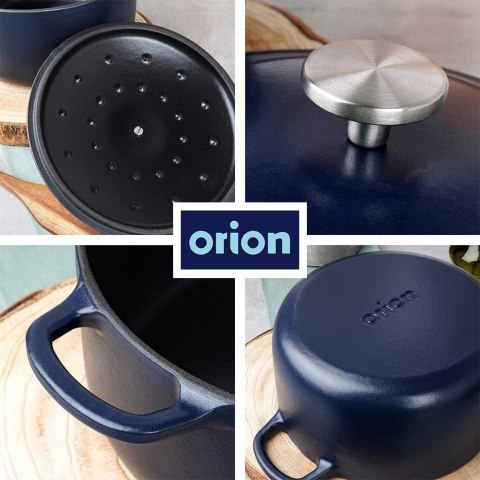 Garnek z pokrywką żeliwny emaliowany LITINA 26 cm, 5,2 l