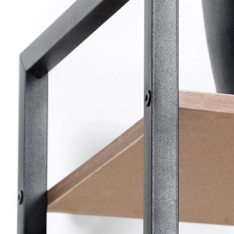 Regał metalowy czarny 29,5x23,5x106,5 cm