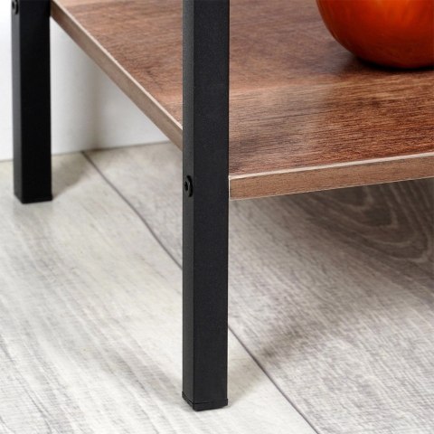 Regał metalowy czarny 29,5x23,5x106,5 cm