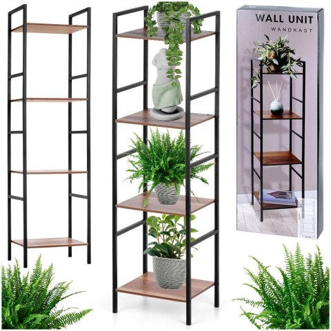 Regał metalowy czarny 29,5x23,5x106,5 cm