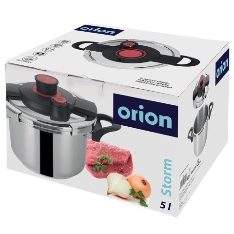 Szybkowar stalowy z automatycznym zamykaniem STORM 5 l