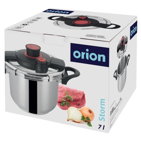 Szybkowar stalowy z automatycznym zamykaniem STORM 7 l