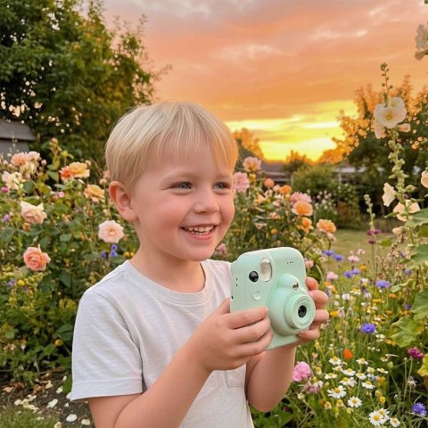 Aparat fotograficzny cyfrowy natychmiastowy 16x wkłady mazaki zielony