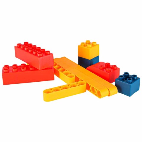 Klocki konstrukcyjne do budowania ruchome z silnikiem 116 elementów