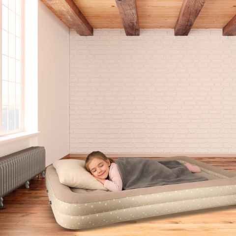 Materac dmuchany do spania dla dzieci jednoosobowy łóżko pompka