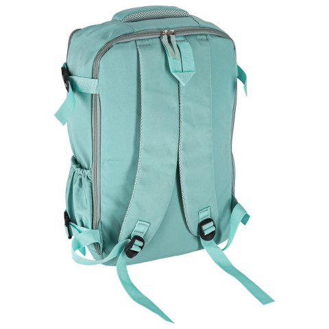 Plecak turystyczny kabinowy podróżny bagaż podręczny zielony 45x30 cm