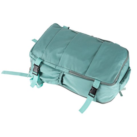 Plecak turystyczny kabinowy podróżny bagaż podręczny zielony 45x30 cm