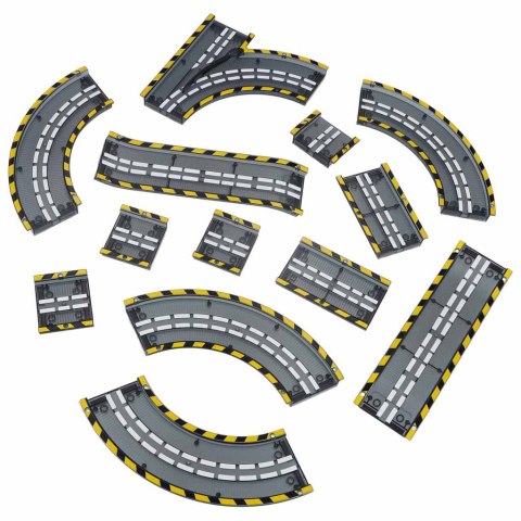 Tor wyścigowy samochodowy magnetyczny 1 pojazd świecący 153 elementy