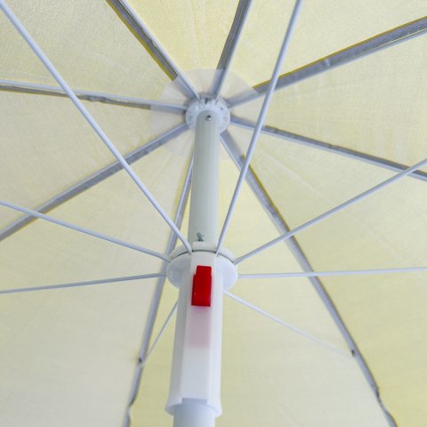 Parasol ogrodowy plażowy regulowany łamany składany UV 150cm żółty